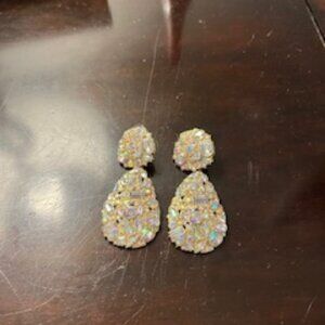 Bridal crystal earrings